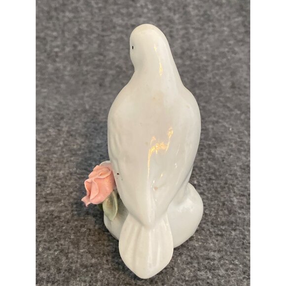 3 Ceramic Bird Figurine Floral Detail Ivory Toned Accent Home Decor Vtg - Picture 11 of 16